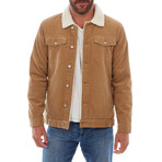 Kolton Corduroy Trucker Jacket // Khaki (L)