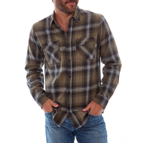 Dennis Flannel Shirt // Olive (S)