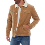 Kolton Corduroy Trucker Jacket // Khaki (S)