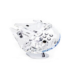 Star Wars // Millennium Falcon Ship // Clear Crystal Figurine