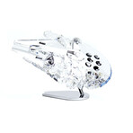 Star Wars // Millennium Falcon Ship // Clear Crystal Figurine