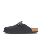 Capri Nubuck Leather Clog Sandal // Black (Euro: 41)