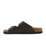 Bali Nappa Leather Two-Strap Sandal // Black (Euro: 36)