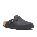 Capri Nubuck Leather Clog Sandal // Black (Euro: 35)