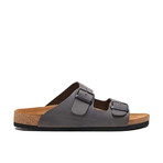 Bali Oiled Leather Two-Strap Sandals // Gray (Euro: 43)