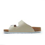 Bali-N Nappa Leather Two-Strap Sandals // Beige (Euro: 36)