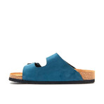 Bali Nubuck Leather Two-Strap Sandal // Navy (Euro: 37)