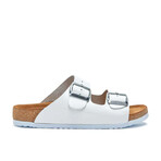 Bali Leather Leather Two-Strap Sandal // White (Euro: 43)