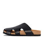 Trudi Nubuck Leather Clog Sandal // Black (Euro: 43)