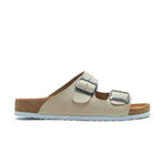 Bali-N Nappa Leather Two-Strap Sandals // Beige (Euro: 39)