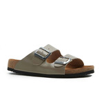 Bali-N Nappa Leather Two-Strap Sandals // Mink (Euro: 37)