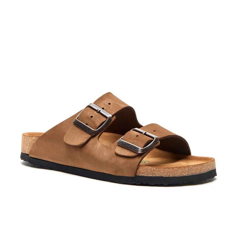 Bali Nubuck Leather Two-Strap Sandal // Sand (Euro: 35)