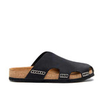 Trudi Nubuck Leather Clog Sandal // Black (Euro: 40)