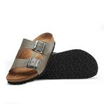 Bali-N Nappa Leather Two-Strap Sandals // Mink (Euro: 42)