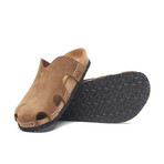 Trudi Nubuck Leather Clog Sandal // Sand (Euro: 38)