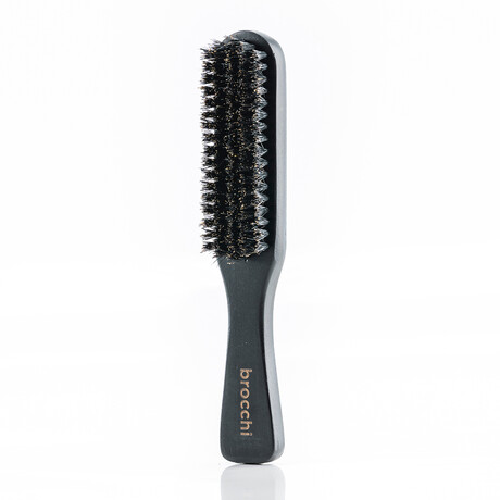 Boar Bristle Polishing Paddle Brush // Black