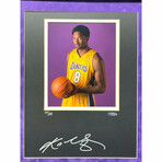 Kobe Bryant Autographed & Final Lakers Game Used Confetti Framed #D 1/1