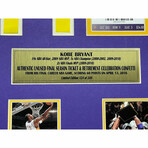 Kobe Bryant Final Lakers Game Confetti & Final Season Ticket Collage Framed #D/248