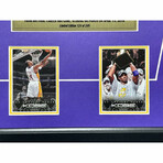 Kobe Bryant Final Lakers Game Confetti & Final Season Ticket Collage Framed #D/248