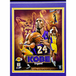 Kobe Bryant Final Lakers Game Used Confetti Collage Framed #D/824