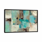 Teal and Aqua Reflections #2 by Silvia Vassileva (18"H x 26"W x 1.5"D)