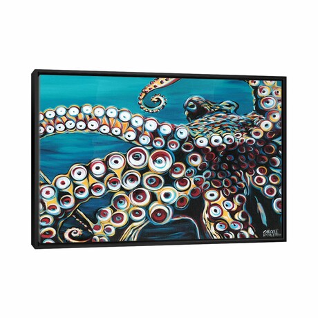 Wild Octopus I by Carolee Vitaletti (18"H x 26"W x 1.5"D)