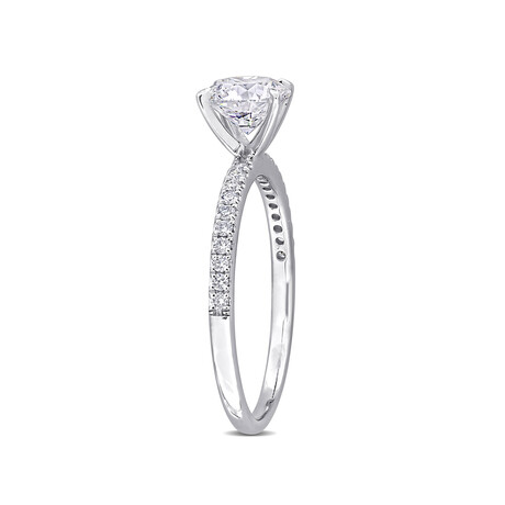 1 1/6ct TW Lab-Grown Diamond Solitaire Engagement Ring in 14k White Gold (5)