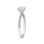 1 1/6ct TW Lab-Grown Diamond Solitaire Engagement Ring in 14k White Gold (8)