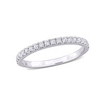 1/3ct TW Lab-Grown Diamond Semi-Eternity Anniversary Band // 14k White Gold (7)