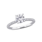 1 1/6ct TW Lab-Grown Diamond Solitaire Engagement Ring in 14k White Gold (9)