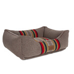 Pendleton Vintage Camp Kuddler Dog Bed // Mineral Umber (Medium)