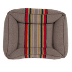 Pendleton Vintage Camp Kuddler Dog Bed // Mineral Umber (Medium)