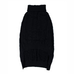 3X-Large Shinola Pet Cable Knit Sweater // Black