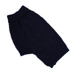 X-Large Shinola Pet Cable Knit Sweater // Navy