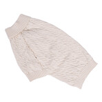 X-Large Shinola Pet Cable Knit Sweater // Ivory