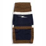 Small Shinola Pet Brand Stripe Sweater // Brown