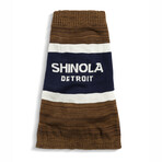 Large Shinola Pet Brand Stripe Sweater // Brown