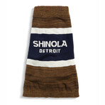 X-Large Shinola Pet Brand Stripe Sweater // Brown