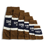 Large Shinola Pet Brand Stripe Sweater // Brown