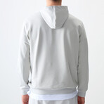 Zippered Hoodie Sweatshirt // Stone (S)