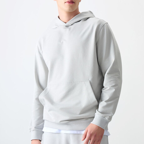 Zippered Hoodie Sweatshirt // Stone (S)