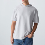 Hodded Oversize T-Shirt // Stone (S)