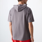 Hodded Oversize T-Shirt // Dark Gray (S)