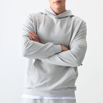 Zippered Hoodie Sweatshirt // Stone (S)