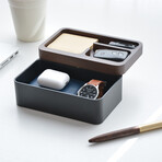 Revov Magnetic Rotating Tray Box // Black + A Pen