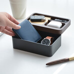 Revov Magnetic Rotating Tray Box // Black + A Pen