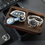 Revov Magnetic Rotating Tray Box // Black + A Pen