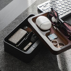 Revov Magnetic Rotating Tray Box // Black + A Pen