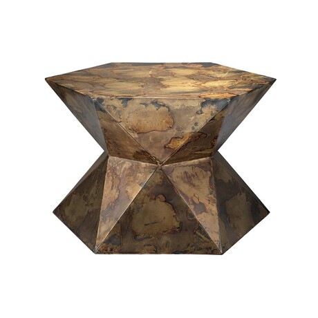 Crew Side Table // Acid Wash Metal