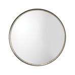 Nash Iron Round Mirror // Silver